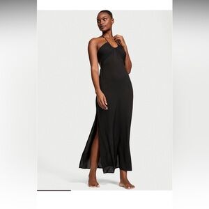 red midi backless dress Red Ribbed Spaghetti Strap Bodycon Midi Dress Medium main image 1